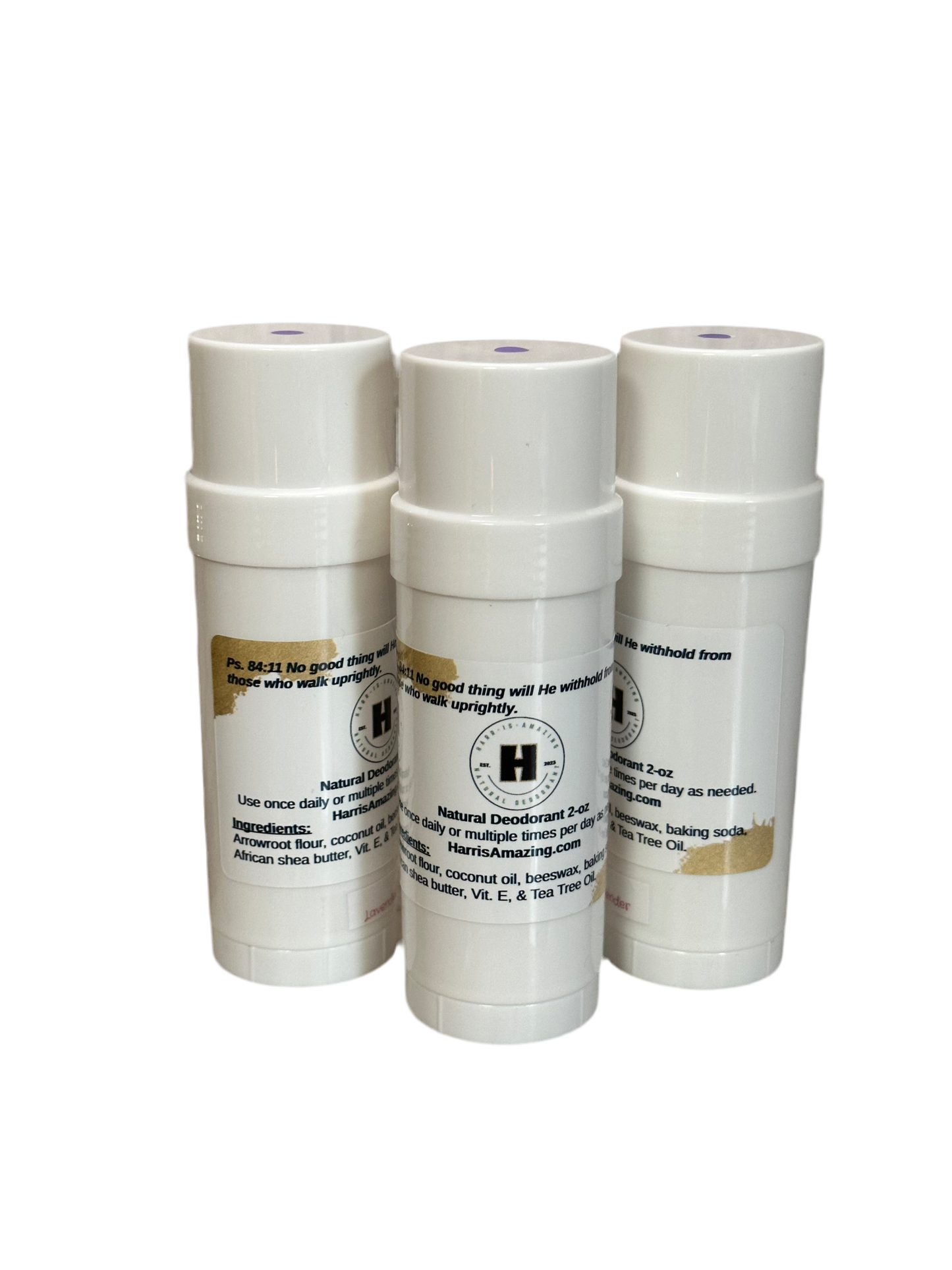 ODOR PROTECTION PACKAGE - 3 Pack - 2oz Natural Deodorant.