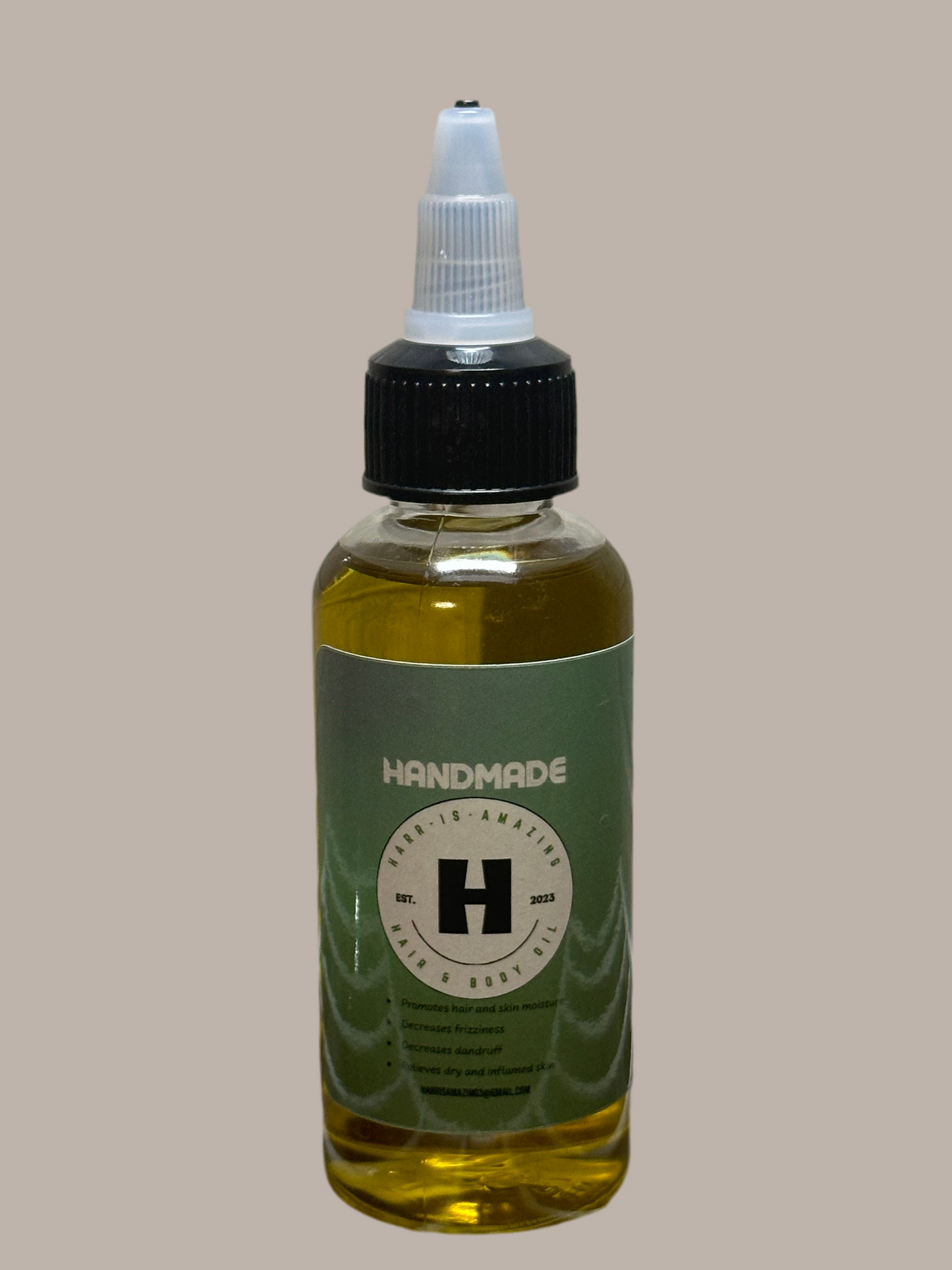 Oil Blend for Hair & Body-Unisex. Aromatic with Vitamin E, Lavender, and Peppermint.