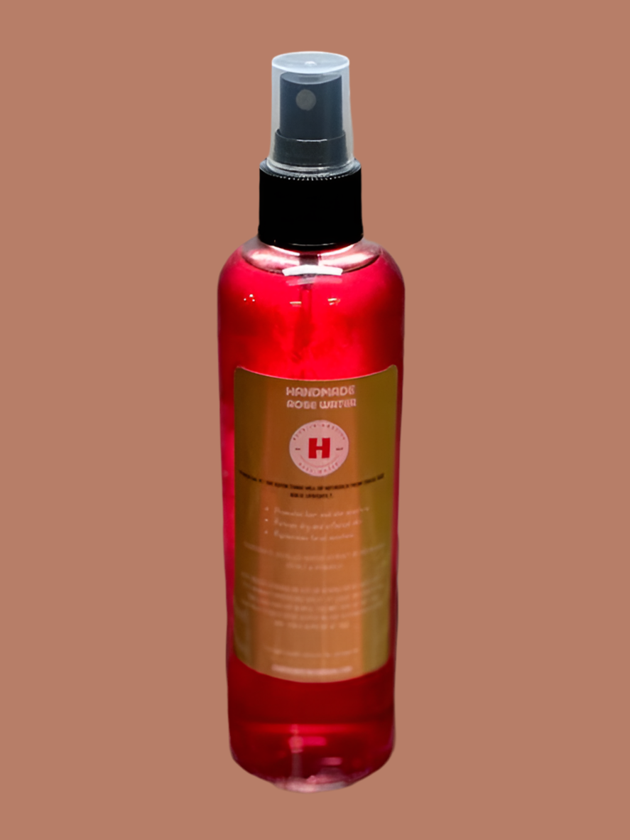 Rose Water/Hydrosol - Preservative Free with Vitamin E -Unisex. Daily Skin Toner-Hydrator and Great Hair & Scalp Moisturizer.