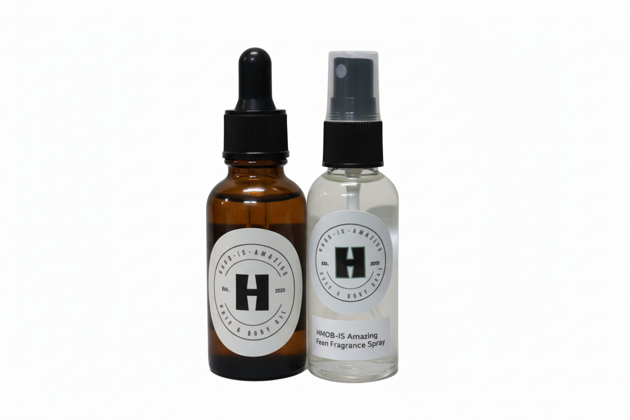 His TRAVEL COMBO - 1oz After Shave & Beard Oil + 2oz Citrus Poo Fragrance Spray.