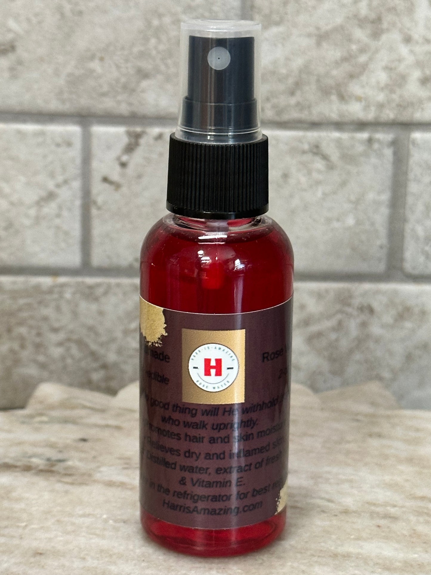 Rose Water/Hydrosol - Preservative Free with Vitamin E -Unisex. Daily Skin Toner-Hydrator and Great Hair & Scalp Moisturizer.