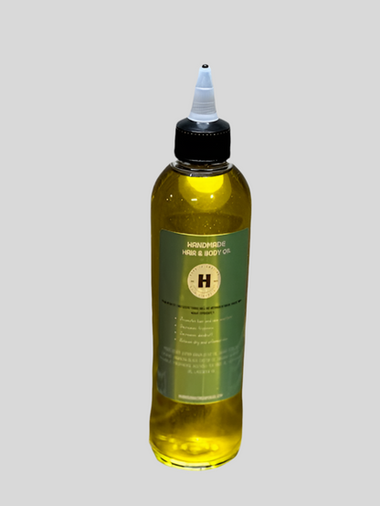 Oil Blend for Hair & Body-Unisex.  Aromatic with Vitamin E, Lavender, and Peppermint.