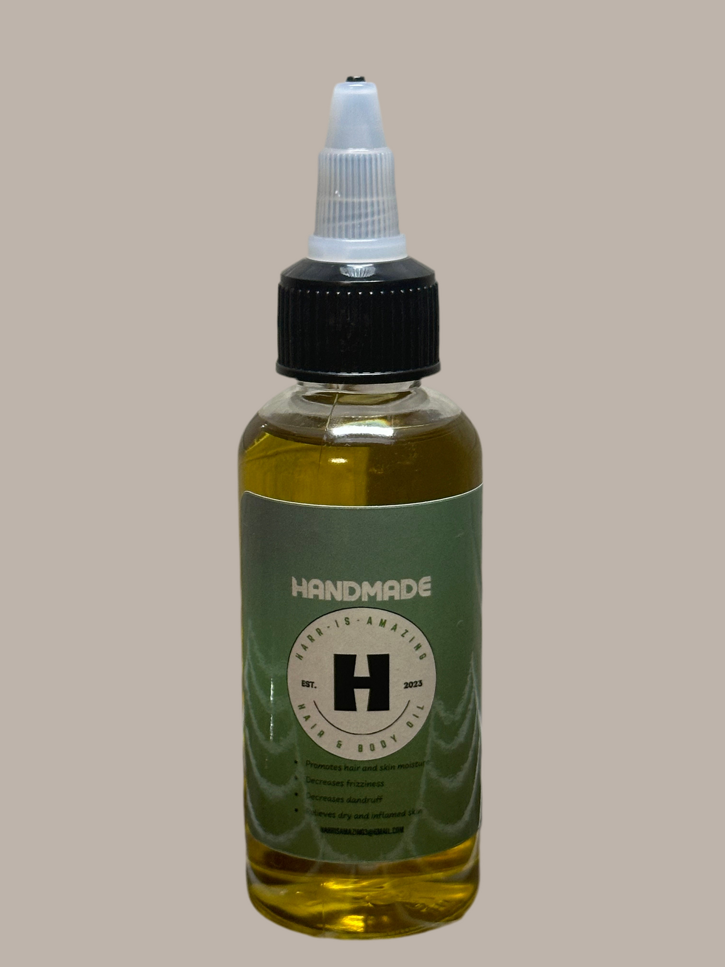 Oil Blend for Hair & Body-Unisex.  Aromatic with Vitamin E, Lavender, and Peppermint.