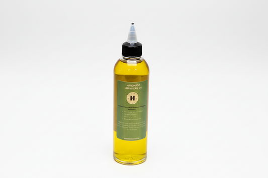 Oil Blend with Vit. E for Hair & Body *Unisex.  Aromatic with Lavender and Peppermint.