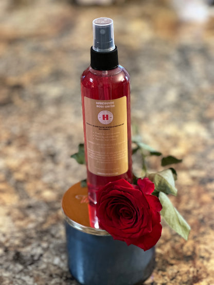 Rose Water/Hydrosol - Preservative Free with Vitamin E -Unisex.  Daily Skin Toner-Hydrator and Great Hair & Scalp Moisturizer.