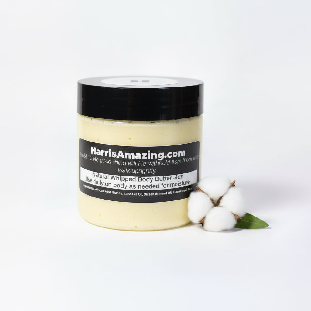 Moisturizing and Hydrating Whipped Body Butter with African Shea - Unisex.