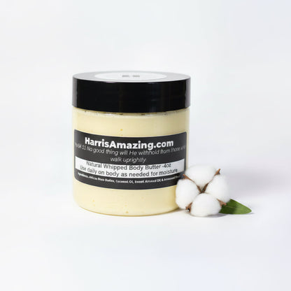 Moisturizing and Hydrating Whipped Body Butter with African Shea - Unisex.